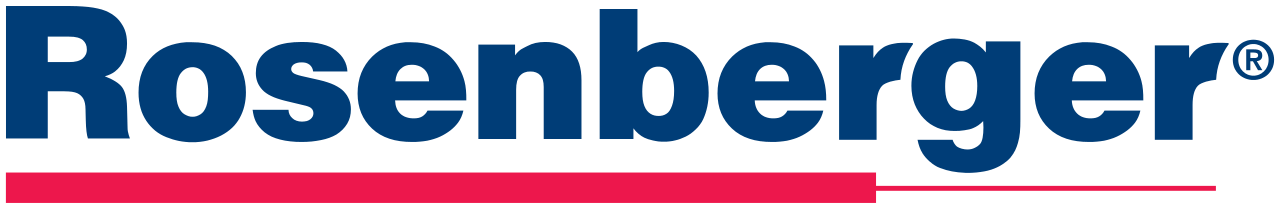 Rosenberger logo featuring the name in blue with a red line underneath.