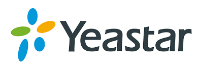 Yeastar company logo featuring a stylized wordmark with colorful dots.