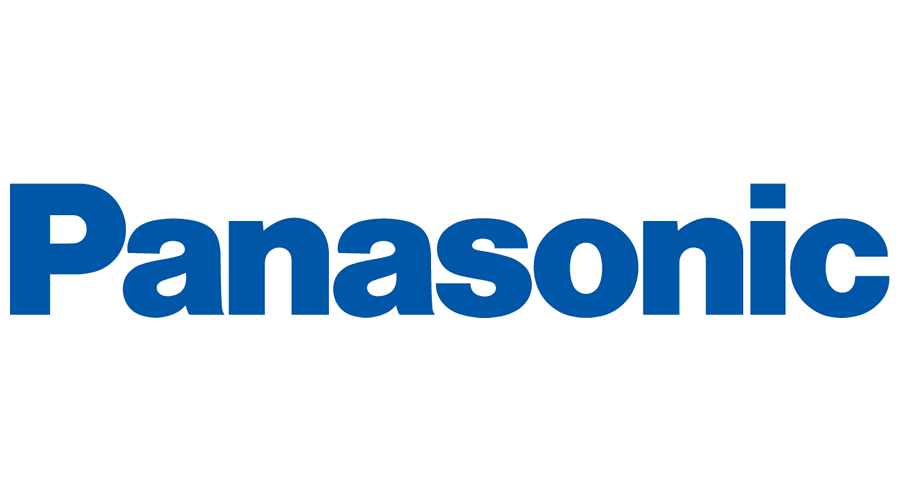 Panasonic logo displayed in bold blue letters on a white background.