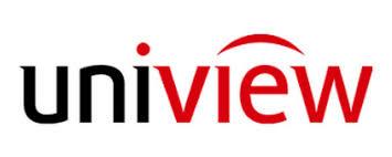 Logo of Uniview featuring the word 'uniview' in black and red colors.